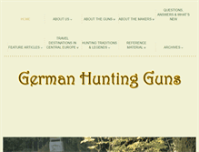 Tablet Screenshot of germanhuntingguns.com